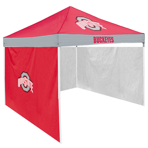 Ohio State Buckeyes NCAA 9' x 9' Economy 2 Logo Pop-Up Canopy Tailgate Tent With Side Wall