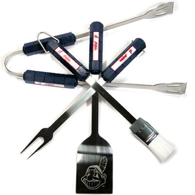 4 Pc Bbq Set Cleveland Indians - 05108