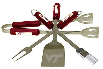 4 Pc Bbq Set Virginia Tech Hokies - 61011