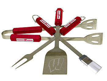 4 Pc Bbq Set Wisconsin Badgers - 61020