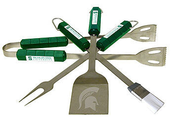 4 Pc Bbq Set Michigan State Spartans - 61029