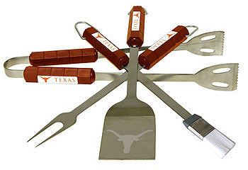 4 Pc Bbq Set Texas Longhorns - 61034