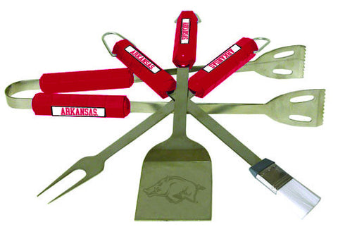 4 Pc Bbq Set Arkansas Razorbacks - 61142