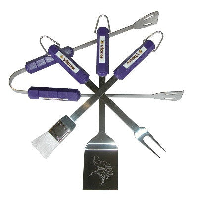 4 Piece Bbq Set Minnesota Vikings - 78115