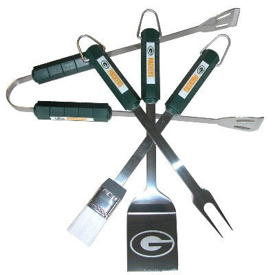 4 Piece Bbq Set Green Bay Packers - 78116