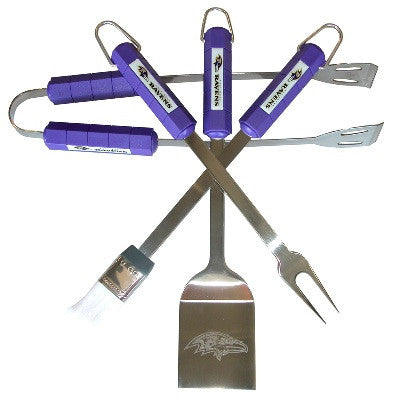 4 Piece Bbq Set Baltimore Ravens - 78131