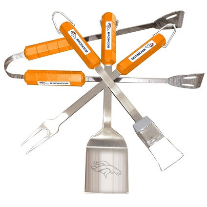 4 Piece Bbq Set Denver Broncos - 78132