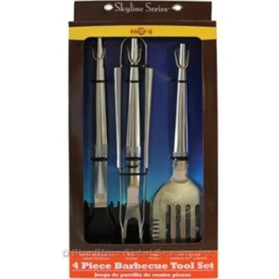 BR SS 4 Piece BBQ Tool Set