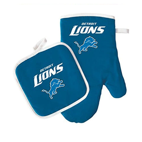 Detroit Lions Oven Mitt and Pot Holder